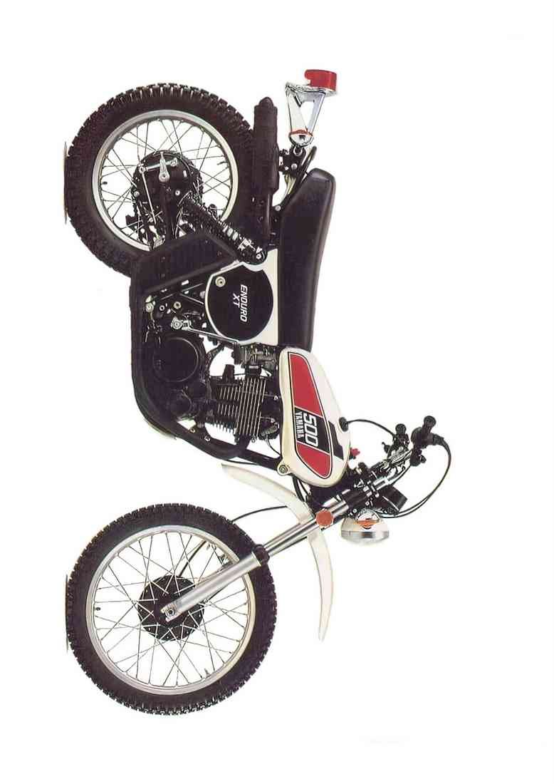Yamaha XT500 1976 2024 A4 Photo Print