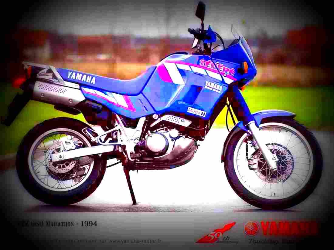 Yamaha XTZ 660 Tenere 1992 4 motorbike A4 Photo Print