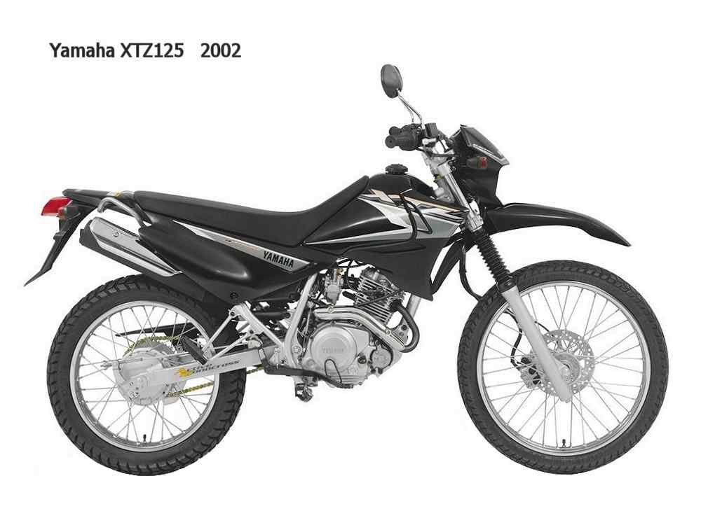Yamaha XTZ125 2002 motorbike A4 Photo Print