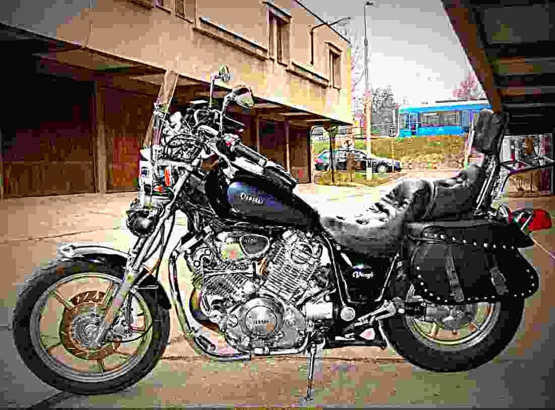Yamaha XV 1100 1991 1 motorbike A4 Photo Print