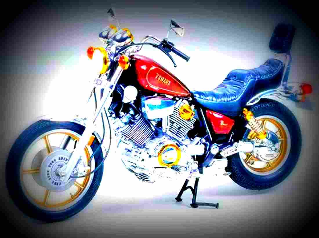 Yamaha XV 1100 Virago 1989 2 motorbike A4 Photo Print