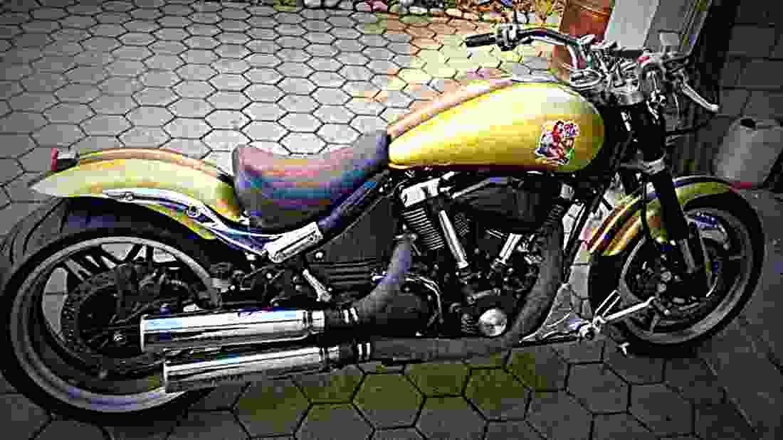 Yamaha XV 1700 Warrior 2003 3 motorbike A4 Photo Print