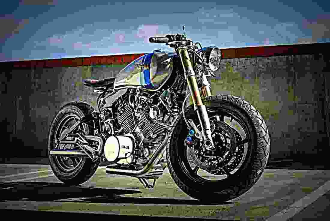 Yamaha XV 250 S Virago 1998 5 motorbike A4 Photo Print