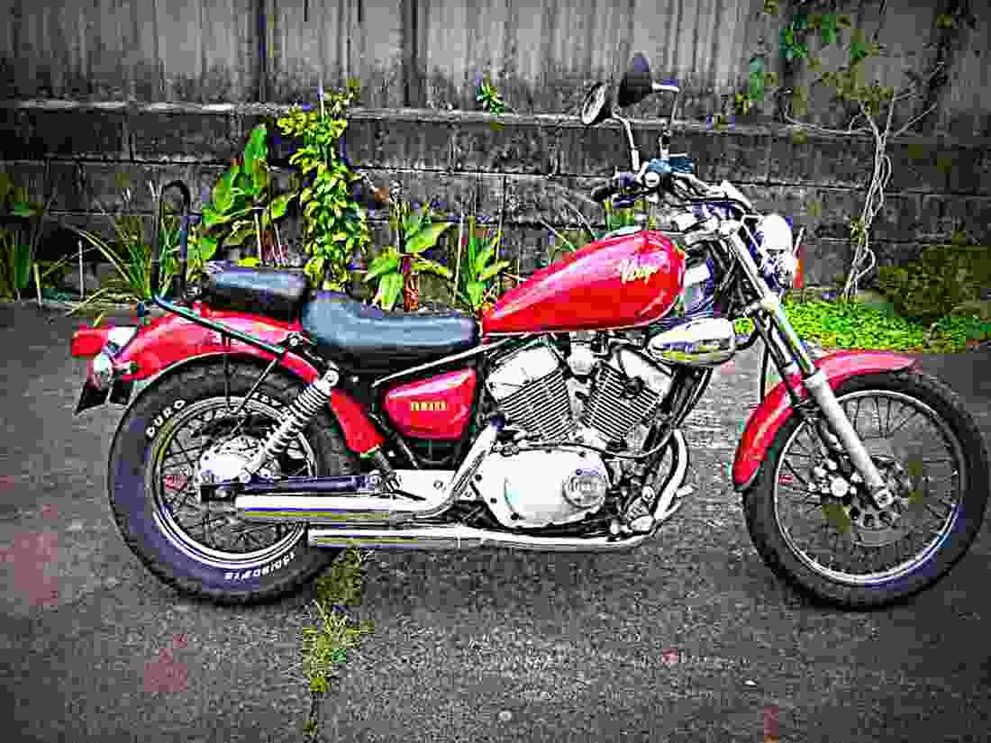 Yamaha XV 250 Virago 1989 4 motorbike A4 Photo Print