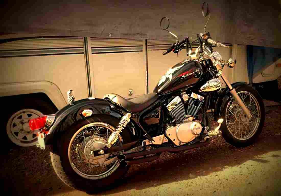 Yamaha XV 250 Virago (reduced effect) 1989 2 motorbike A4 Photo Print