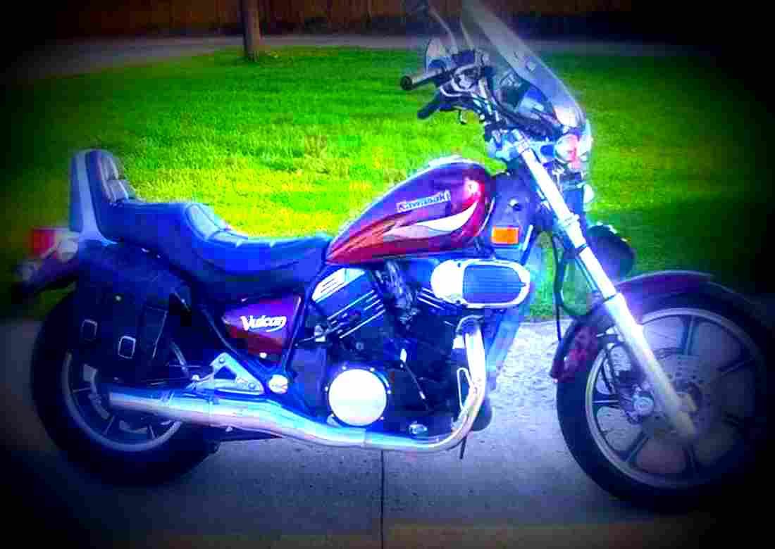 Yamaha XV 250 Virago (reduced effect) 1989 5 motorbike A4 Photo Print