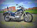 Yamaha XV 500 SE 1988 5 motorbike A4 Photo Print