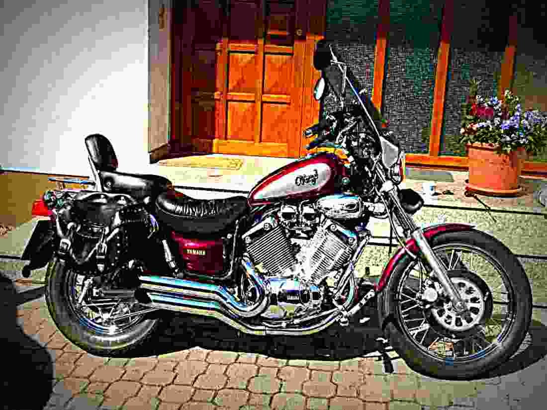Yamaha XV 535 S Virago 1994 4 motorbike A4 Photo Print