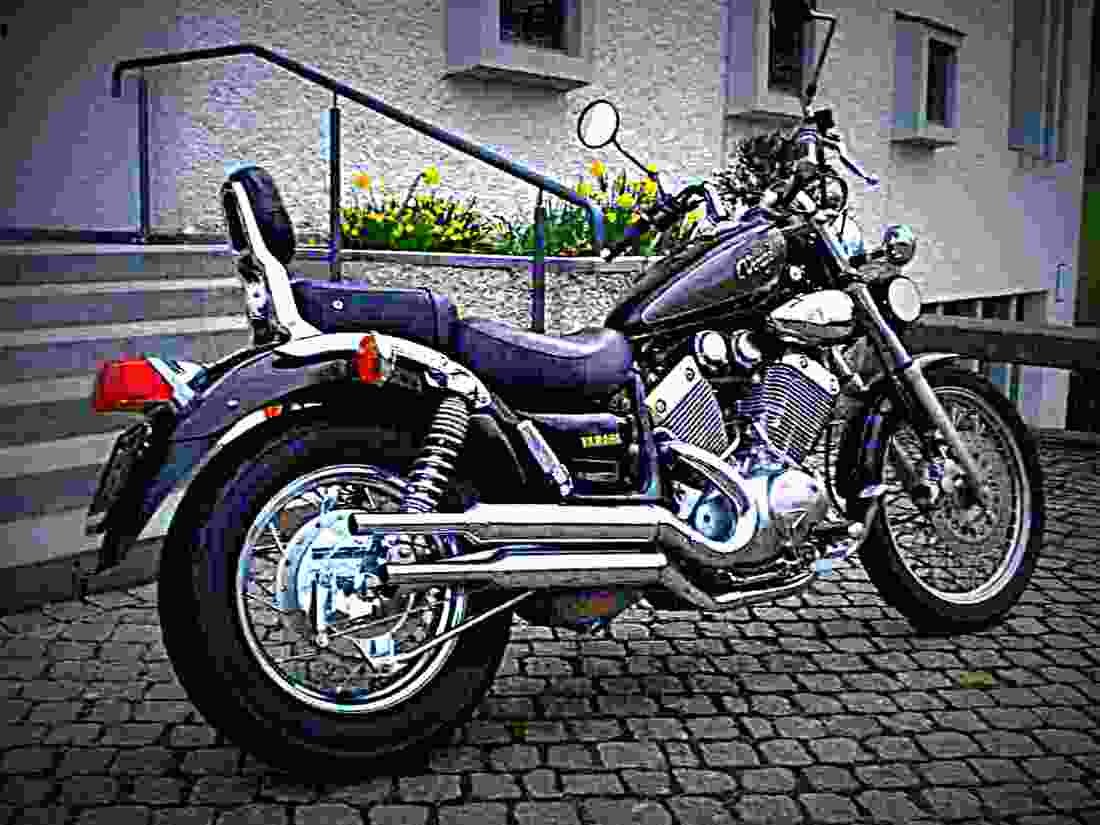 Yamaha XV 535 S Virago 1997 6 motorbike A4 Photo Print
