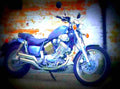 Yamaha XV 535 Virago 1990 3 motorbike A4 Photo Print