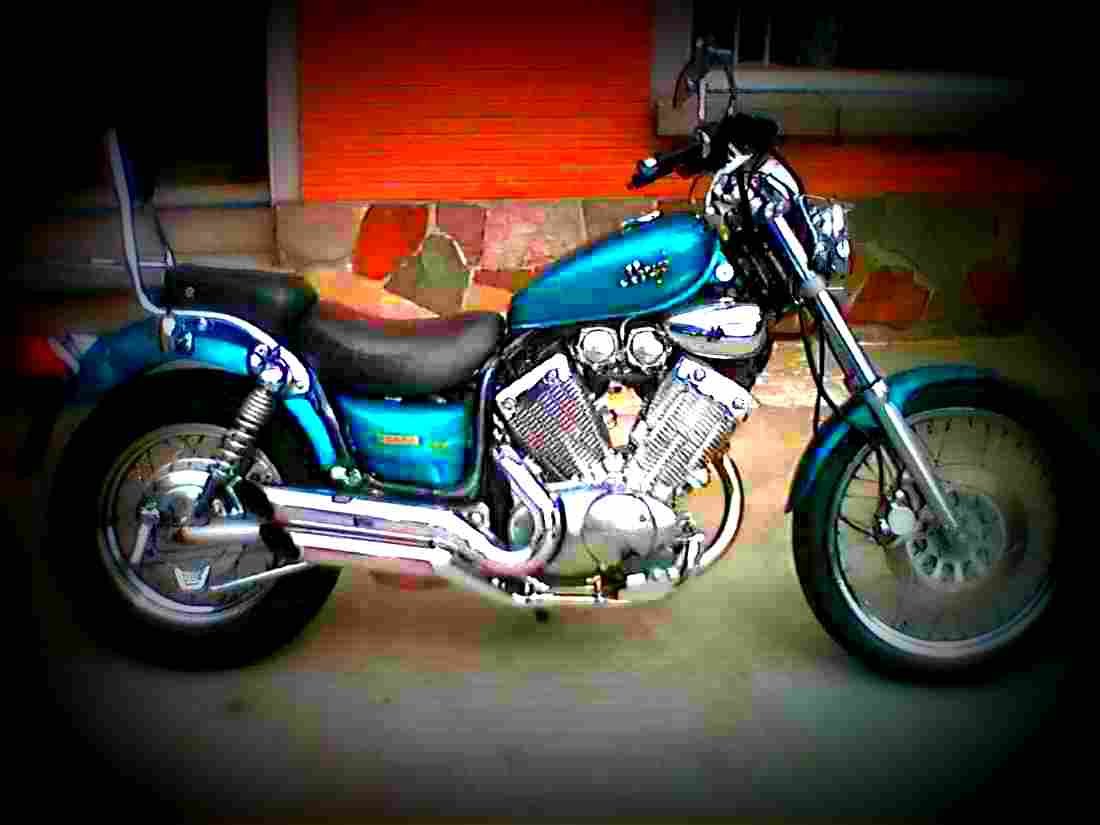 Yamaha XV 535 (reduced effect) 1992 1 motorbike A4 Photo Print