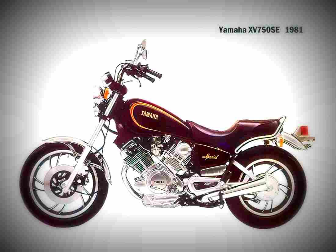 Yamaha XV 750 SE 1982 1 motorbike A4 Photo Print