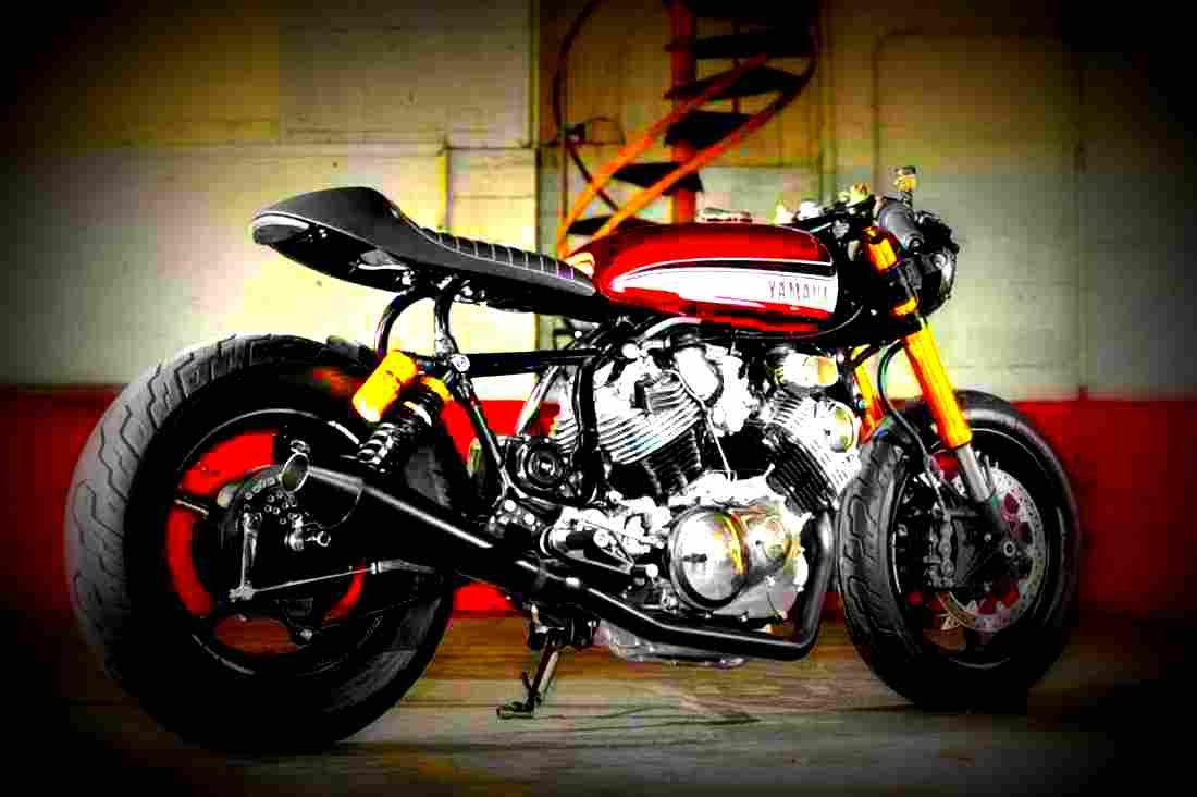 Yamaha XV 750 Virago 1995 3 motorbike A4 Photo Print