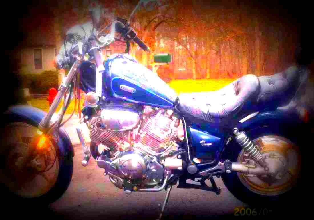 Yamaha XV 750 Virago 1996 1 motorbike A4 Photo Print