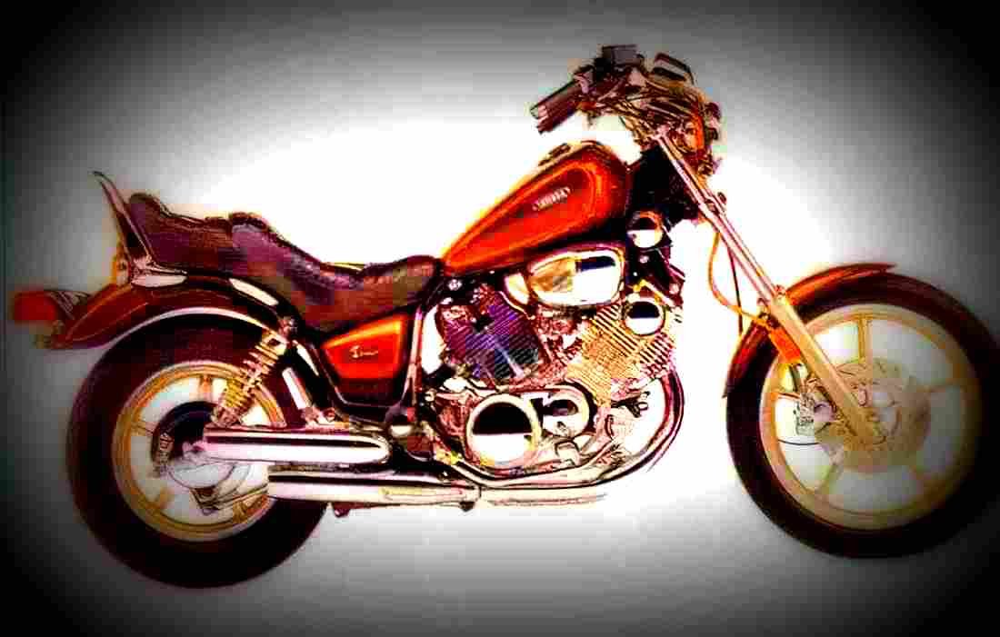 Yamaha XV 750 Virago 1996 3 motorbike A4 Photo Print