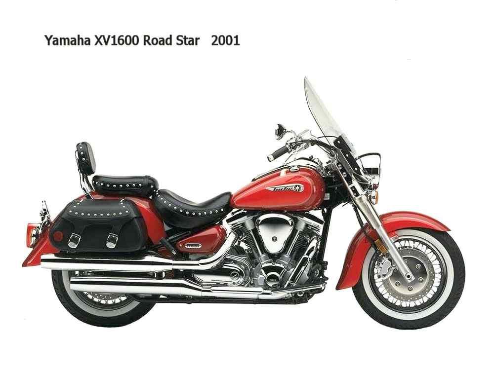 Yamaha XV1600 RoadStar 2001 motorbike A4 Photo Print