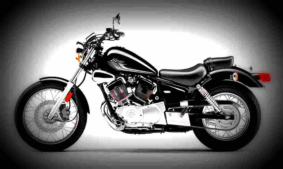 Yamaha XV250 2018 3 motorbike A4 Photo Print