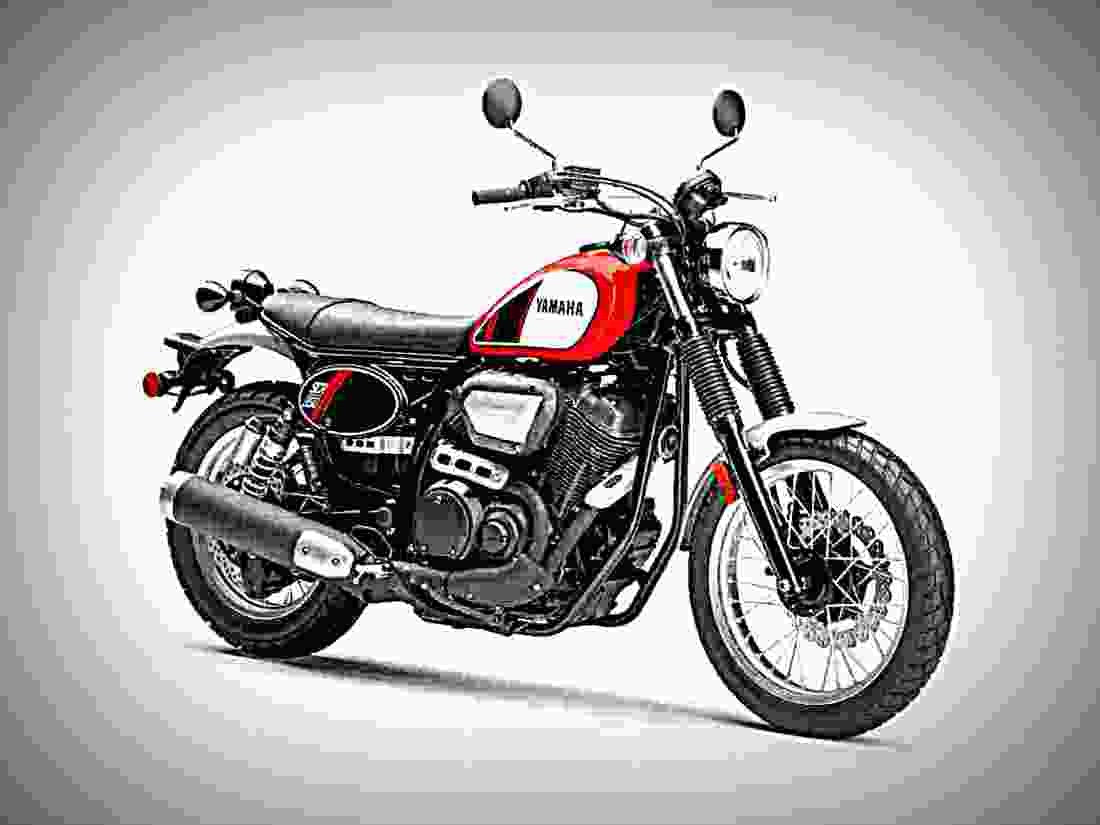 Yamaha XV950R 2017 3 motorbike A4 Photo Print