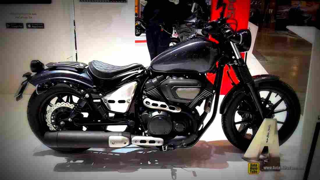 Yamaha XV950R 2017 4 motorbike A4 Photo Print