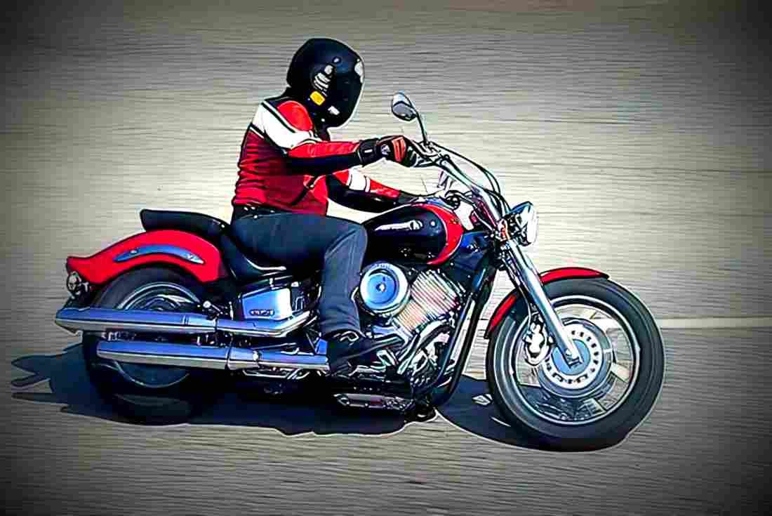 Yamaha XVS 1100 Drag Star Custom 2000 3 motorbike A4 Photo Print