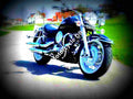 Yamaha XVS 1100 Drag Star Custom 2002 2 motorbike A4 Photo Print