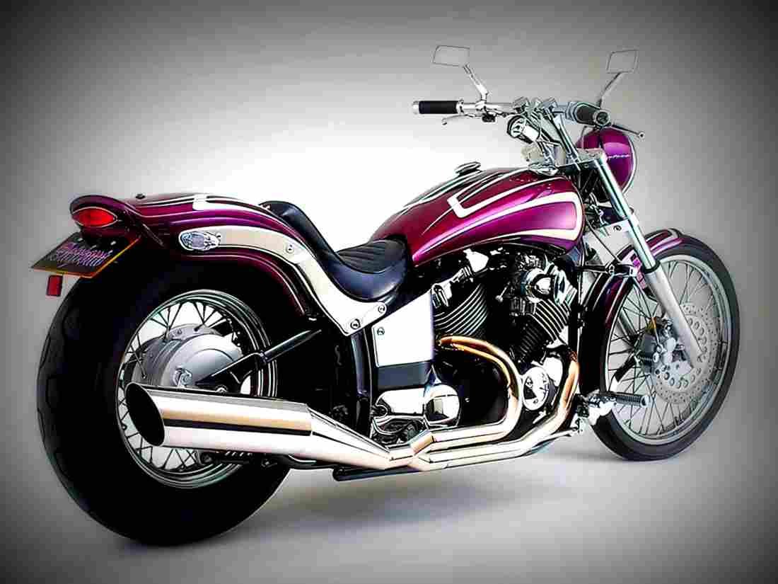 Yamaha XVS 125 Drag Star 2001 1 motorbike A4 Photo Print