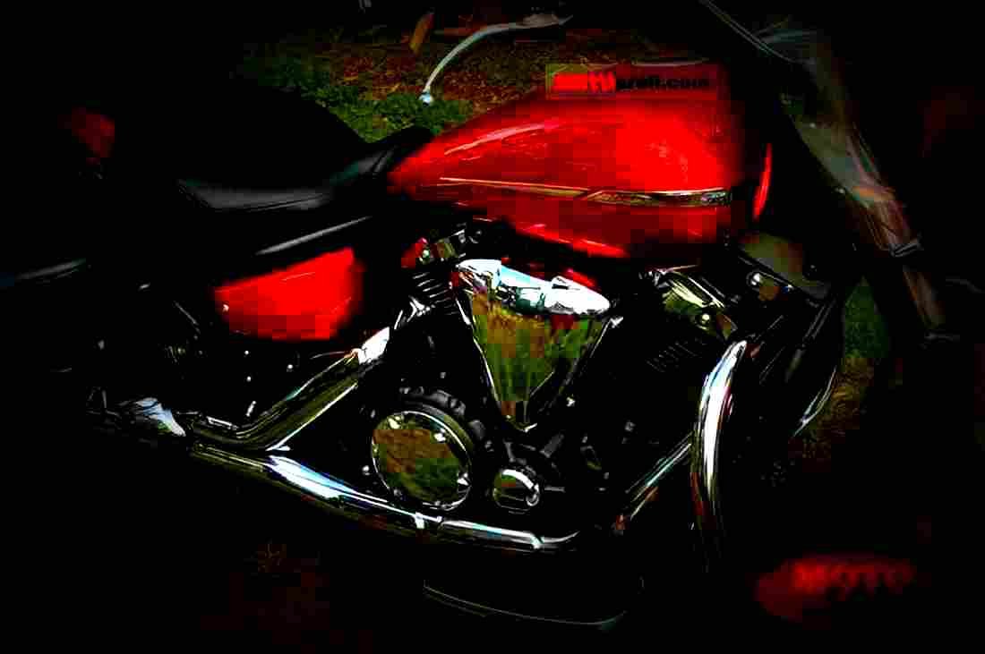 Yamaha XVS 1300A Tourer 2007 3 motorbike A4 Photo Print