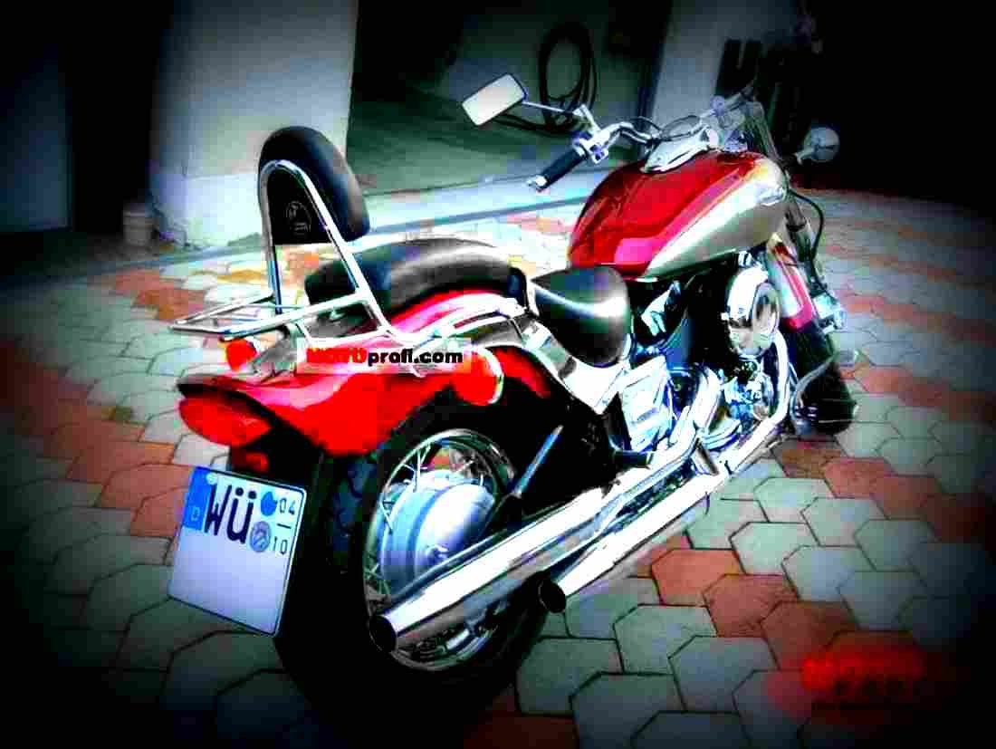 Yamaha XVS 400 Drag Star Custom 2002 3 motorbike A4 Photo Print