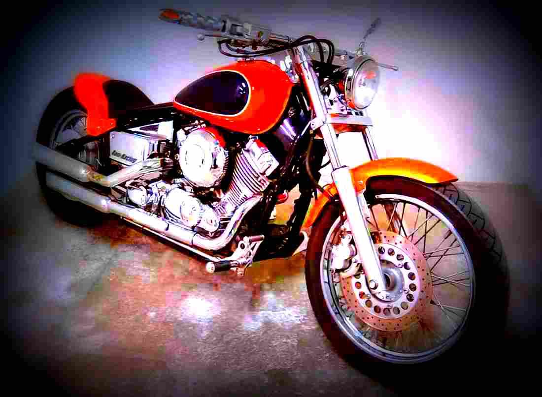 Yamaha XVS 650 Silverado 2001 6 motorbike A4 Photo Print
