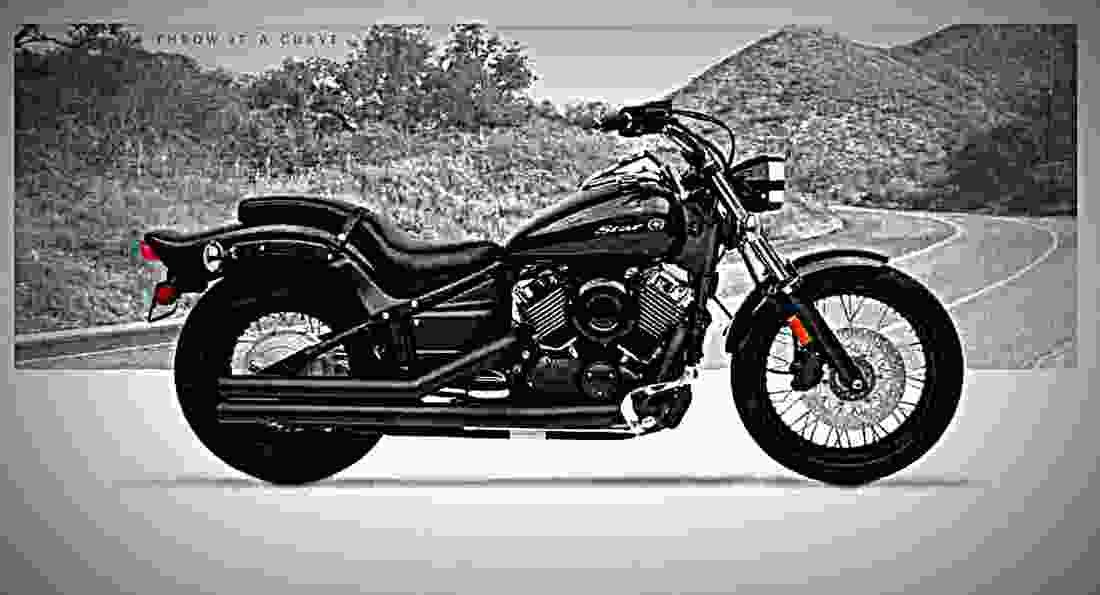Yamaha XVS 650 Silverado 2003 4 motorbike A4 Photo Print