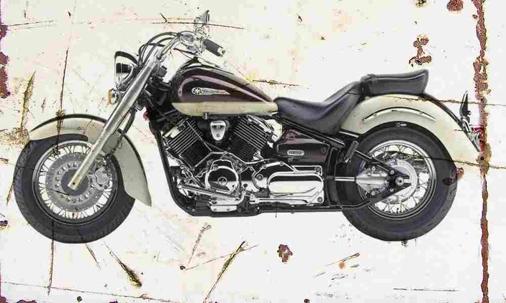 Yamaha XVS1100 DragStarClassic 2000 Aged Vintage A4 Photo Print