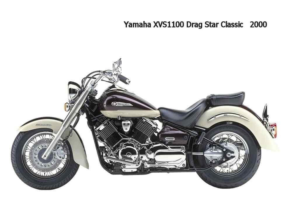 Yamaha XVS1100 DragStarClassic 2000 motorbike A4 Photo Print