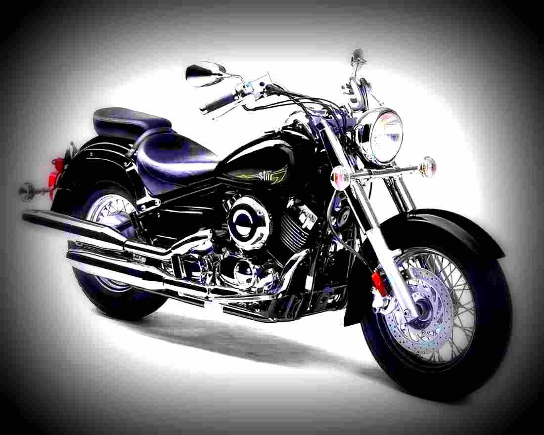 Yamaha XVS650 2018 3 motorbike A4 Photo Print