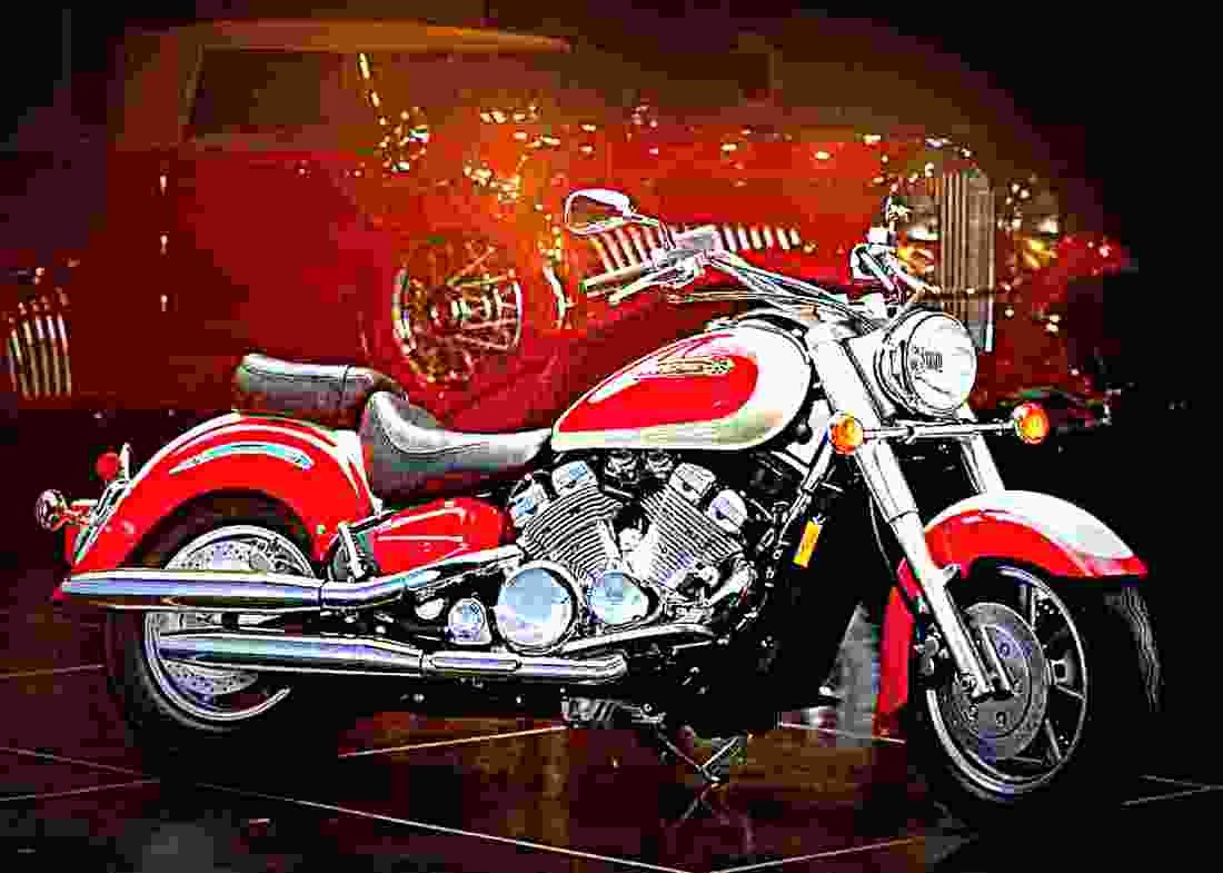 Yamaha XVZ 1300 A Royal Star 1996 2 motorbike A4 Photo Print