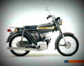 Yamaha YB 50 2002 2 motorbike A4 Photo Print