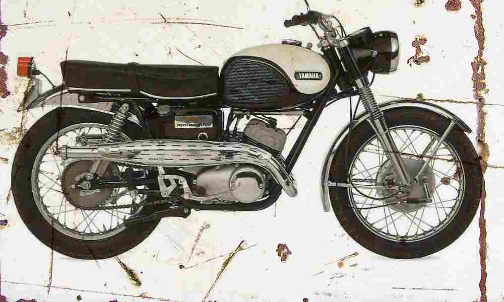 Yamaha YDS3C 1965 Aged Vintage A4 Photo Print
