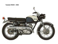 Yamaha YDS3C 1965 motorbike A4 Photo Print