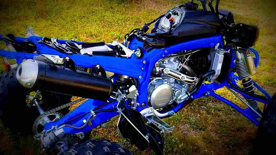Yamaha YFZ450R 2017 3 motorbike A4 Photo Print