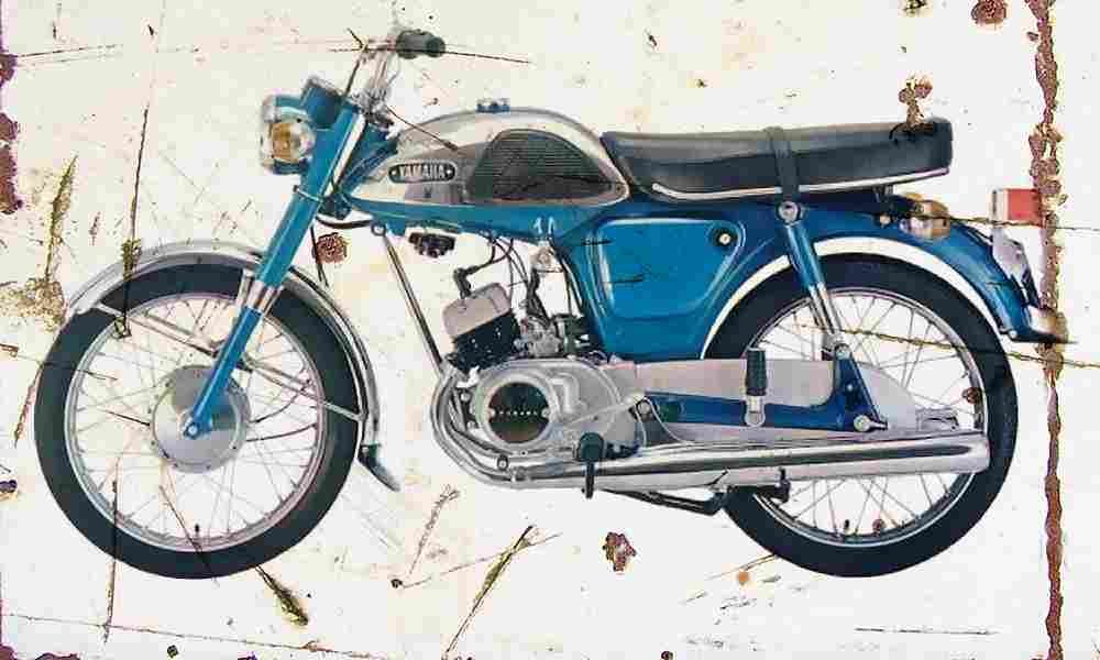 Yamaha YL1 1968 Aged Vintage A4 Photo Print