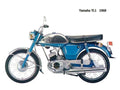 Yamaha YL1 1968 motorbike A4 Photo Print