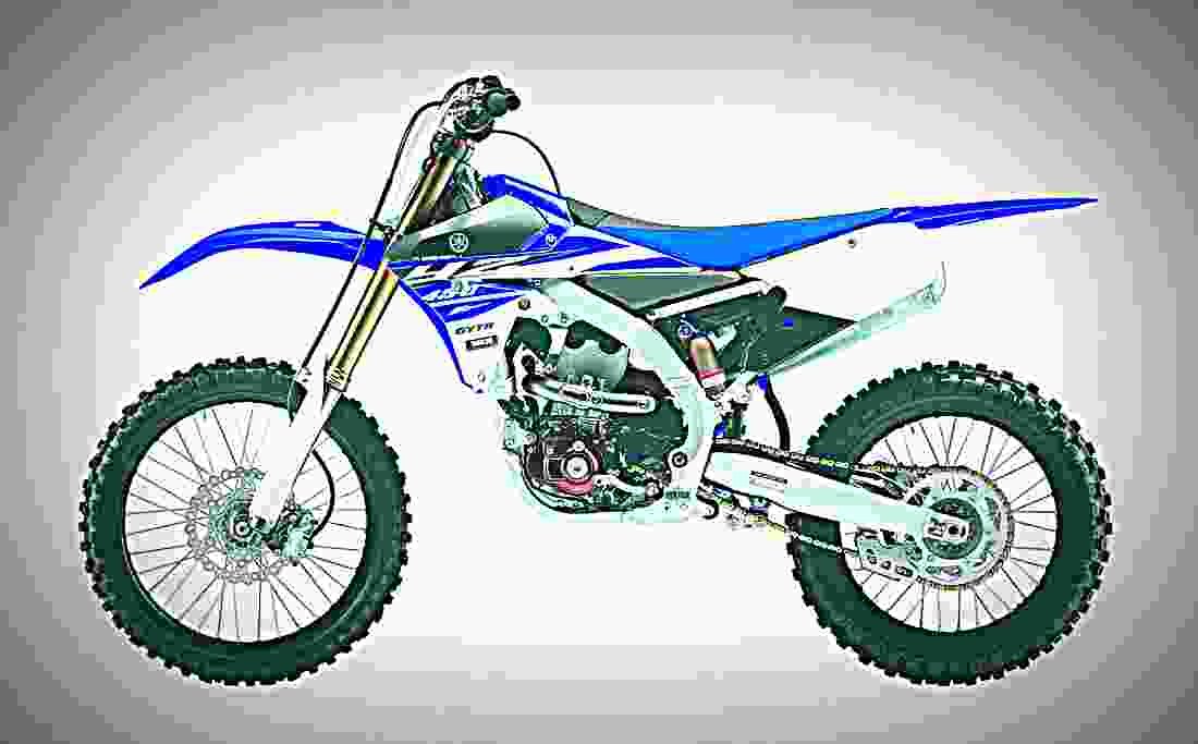 Yamaha YZ 450 YZ 450 5 motorbike A4 Photo Print