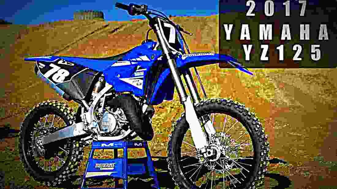 Yamaha YZ125 2017 4 motorbike A4 Photo Print