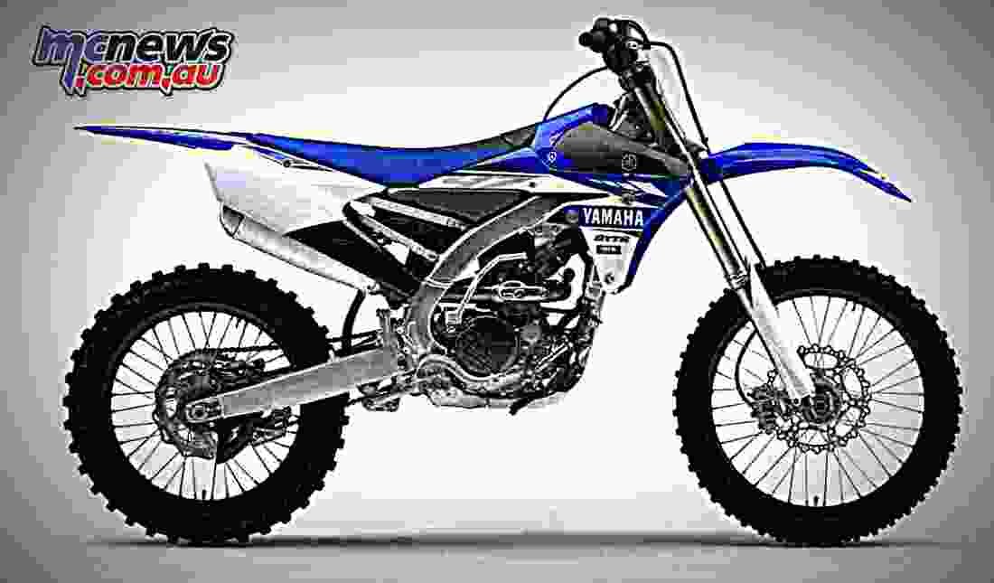 Yamaha YZ250F 2017 4 motorbike A4 Photo Print