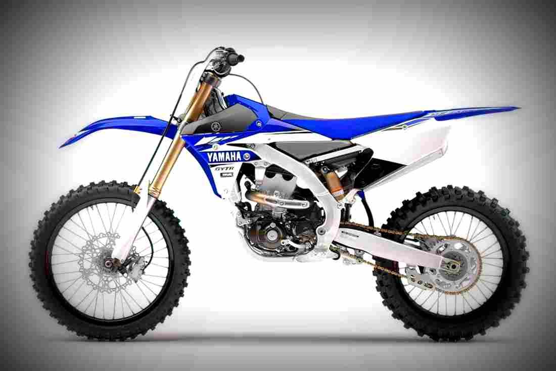 Yamaha YZ450F 2017 4 motorbike A4 Photo Print