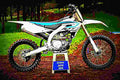 Yamaha YZ450F 2018 3 motorbike A4 Photo Print