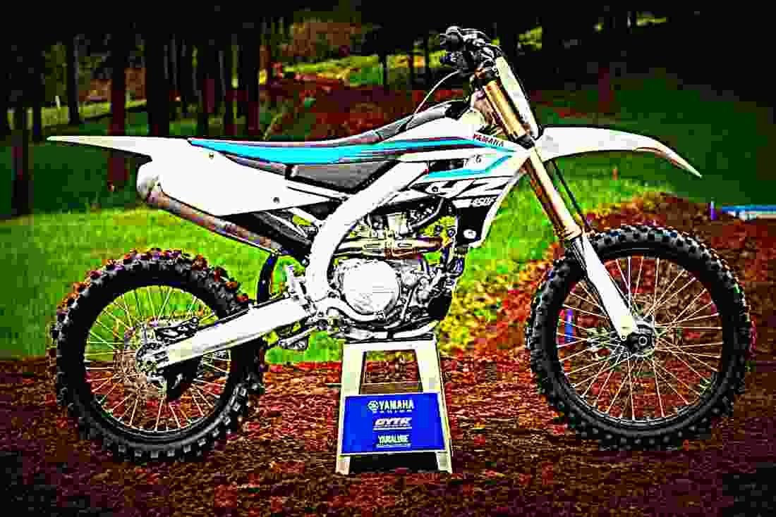 Yamaha YZ450F 2018 3 motorbike A4 Photo Print
