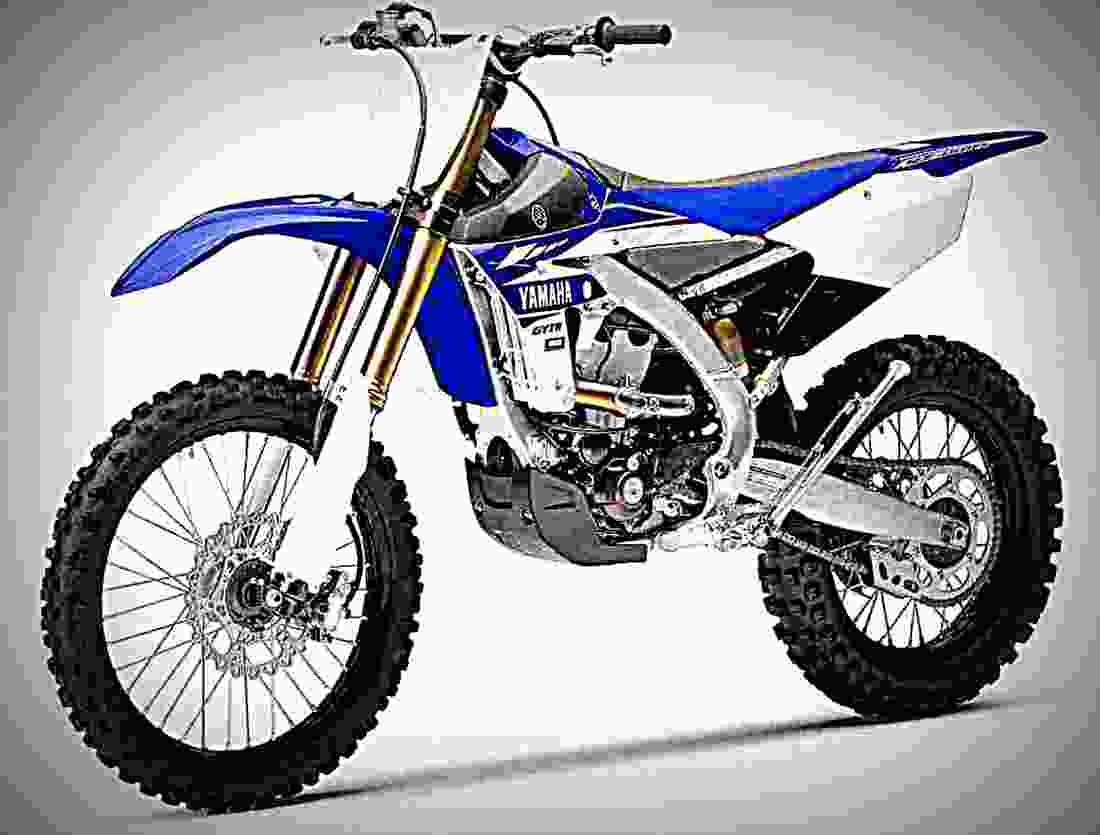 Yamaha YZ450FX 2017 2 motorbike A4 Photo Print