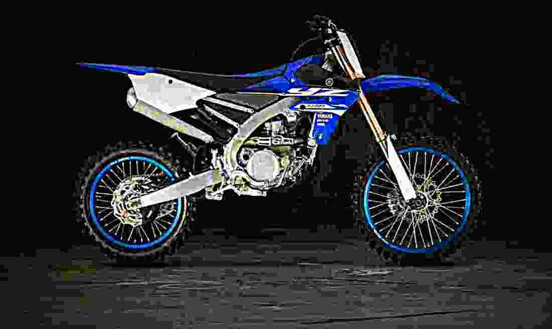 Yamaha YZ450FX 2018 3 motorbike A4 Photo Print
