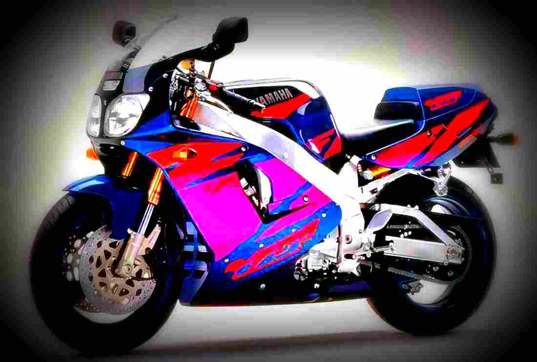 Yamaha YZF 750 R 1994 3 motorbike A4 Photo Print