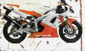 Yamaha YZF R1 1998 Aged Vintage A4 Photo Print
